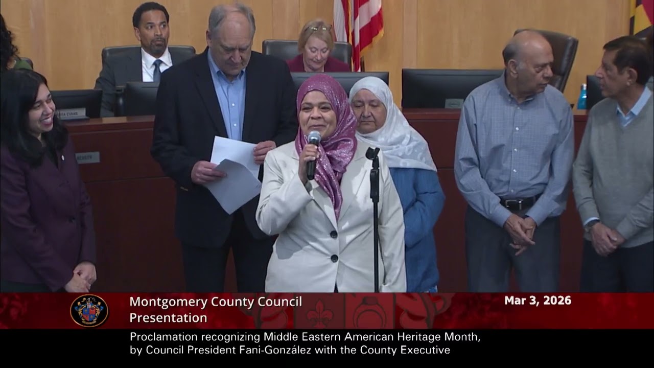 Proclamation recognizing Middle Eastern American Heritage Month, by CP Fani-González with the CE