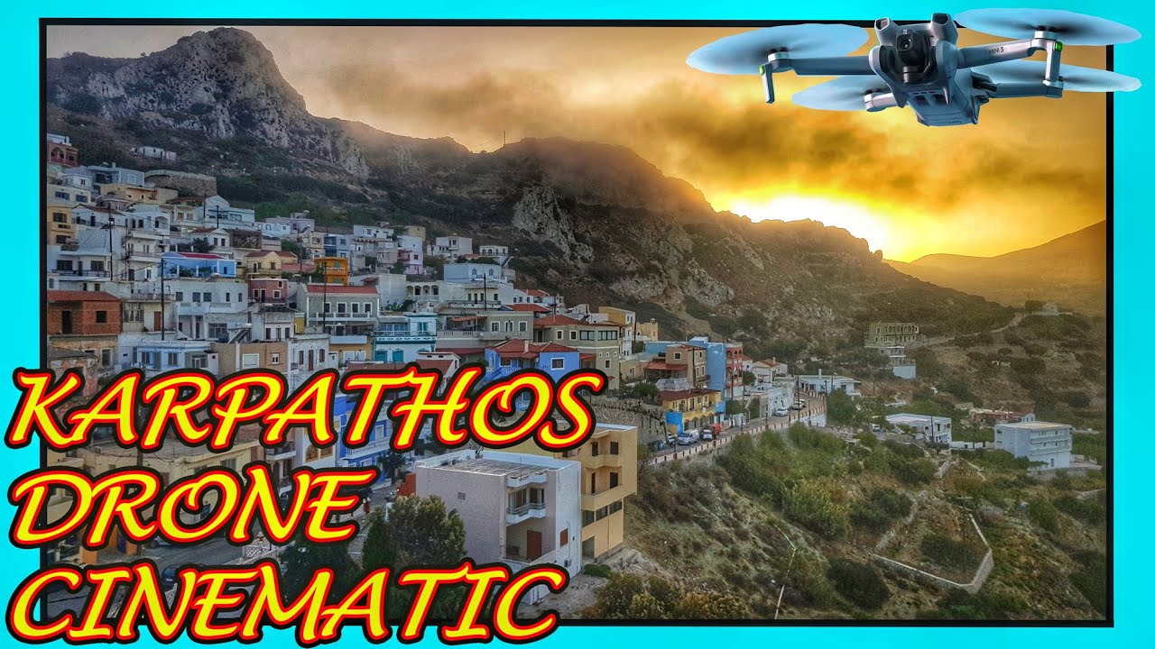KARPATHOS GREECE view from a Drone- Best Beaches and Place.