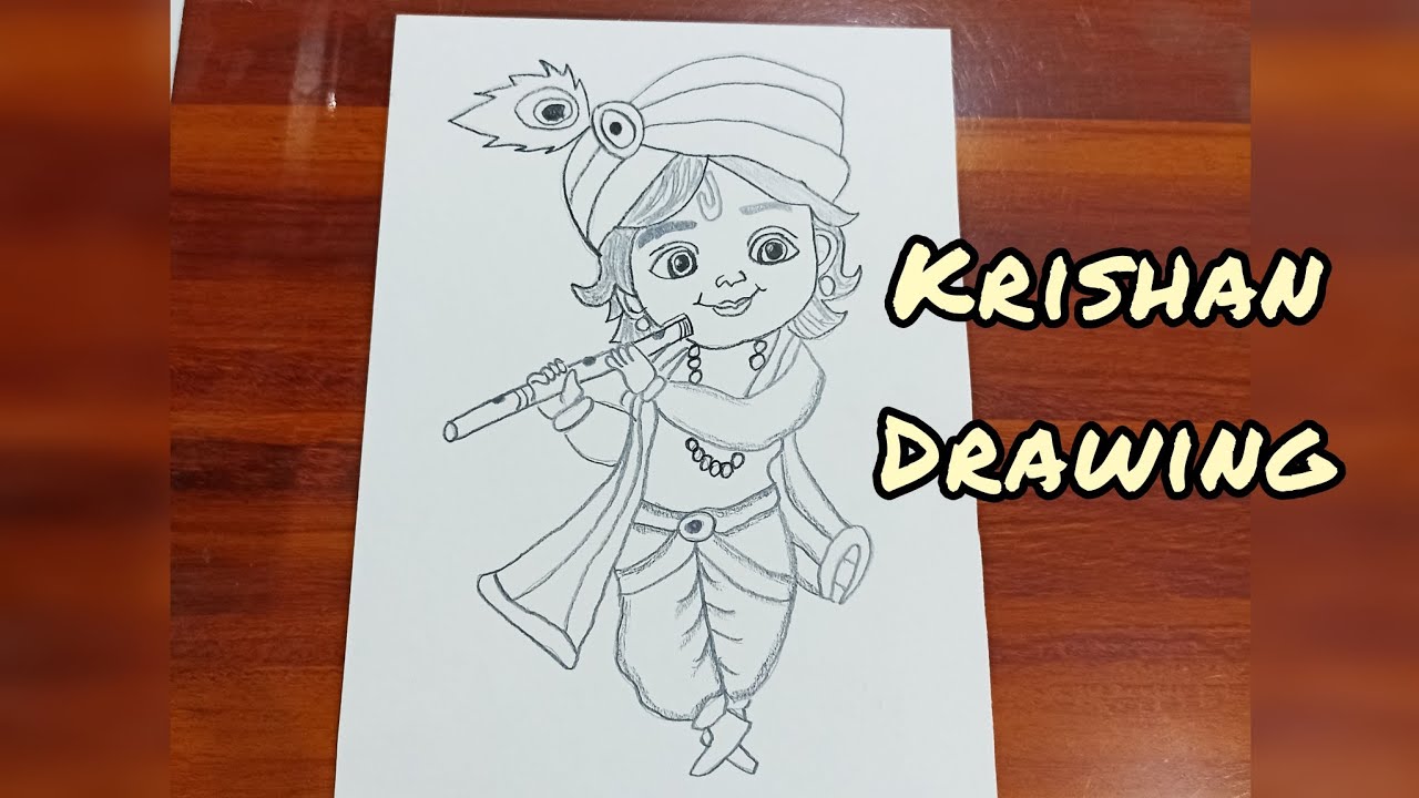 Bal krishna painting by RJ 