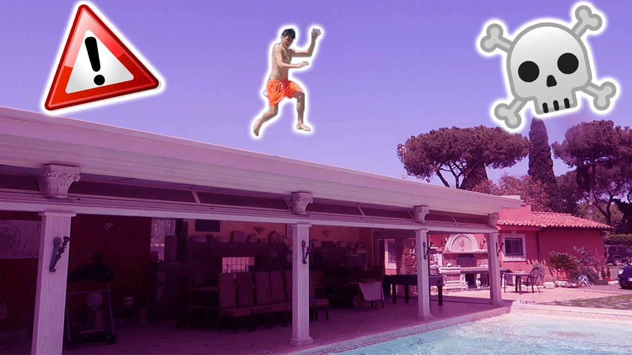HO RISCHIATO LA VITA - SALTO DAL TETTO!!! (*pericolosissimo*)
