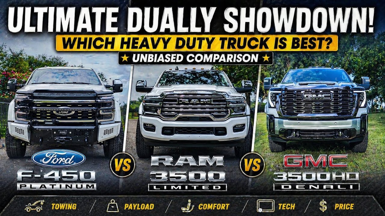 Какой пикап HD 2026 года вам стоит купить? Ford, RAM, GMC или Chevy 3/4 и 1 тонна.