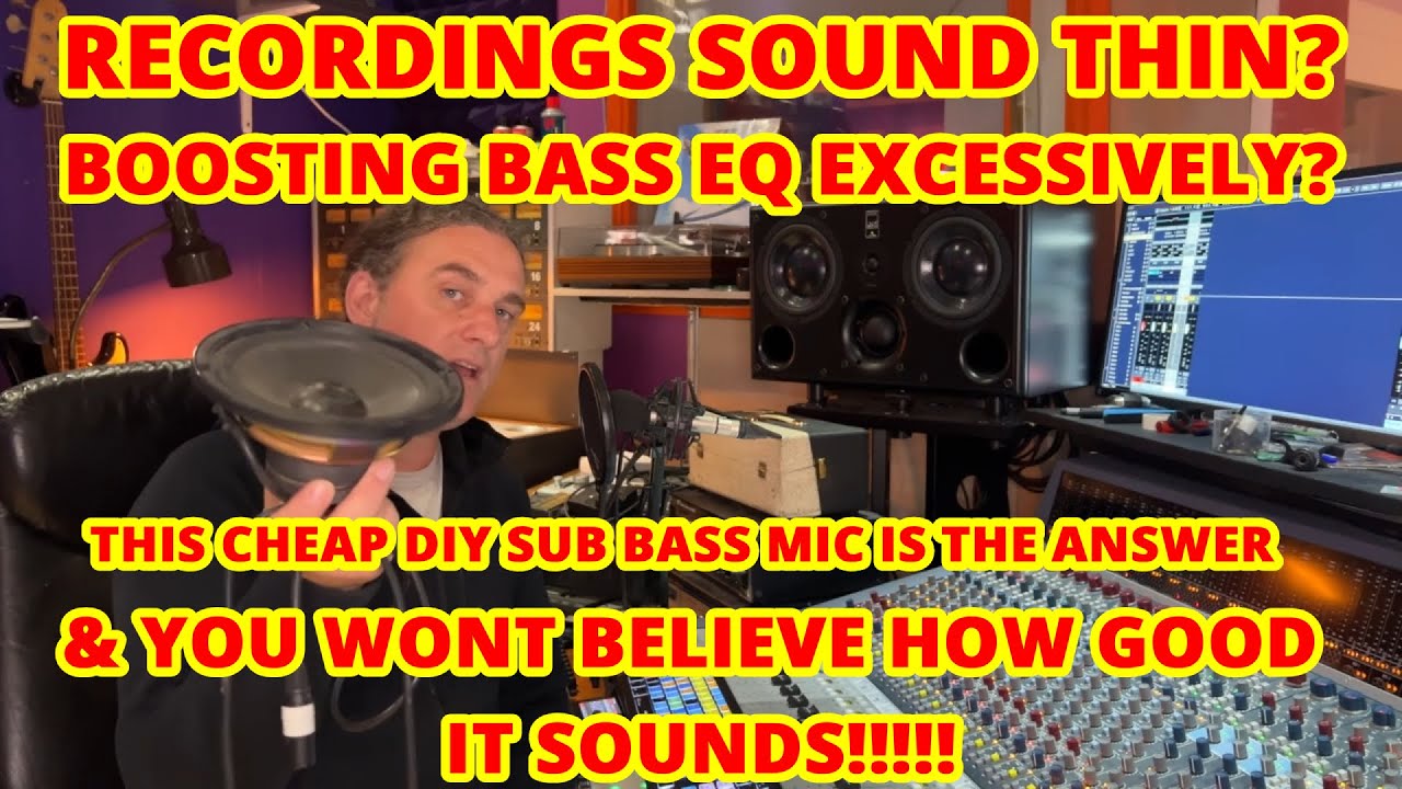 This DIY Sub Bass microphone will MASSIVELY improve your live recordings and its basically FREE!