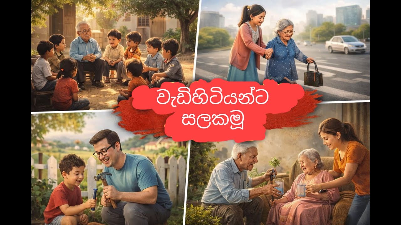 වැඩිහිටියන්ට සලකමු ❤️ | සිංහල රචනාව | Punchi Minds | wedihitiyanta salakamu