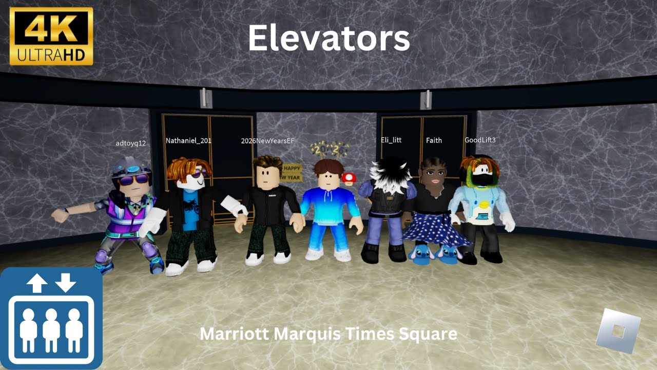 [4K] Elevators - Marriott Marquis Times Square - Roblox