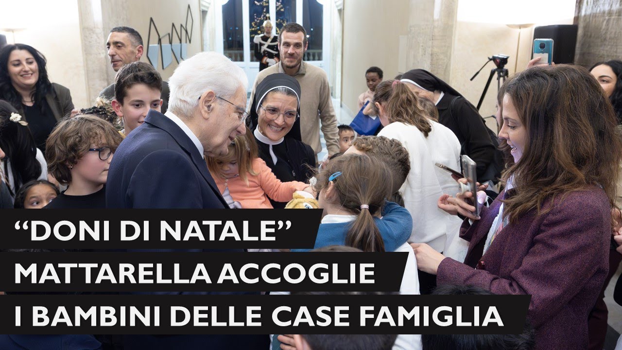 “Doni di Natale”: Mattarella accoglie i bambini delle case famiglia