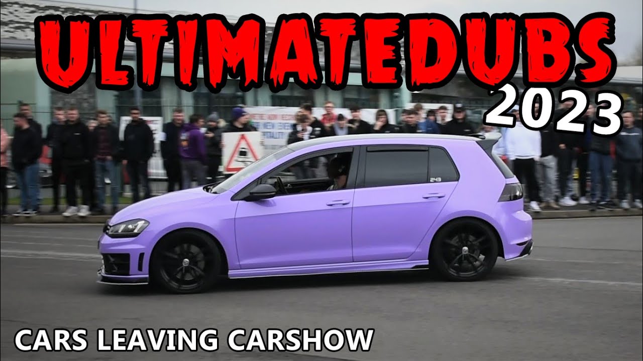 ULTIMATE DUBS 2023, Modified Cars Leaving Carshow, Exhaust sounds.