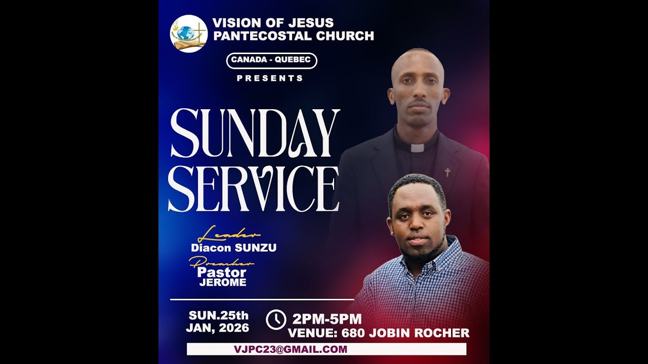 SUNDAY SERVICE MURI VISION OF JESUS  HAMWE NA PSTR JEROME MWIJAMBO RYIZA LEADER DIACON SUNZU IKAZE.