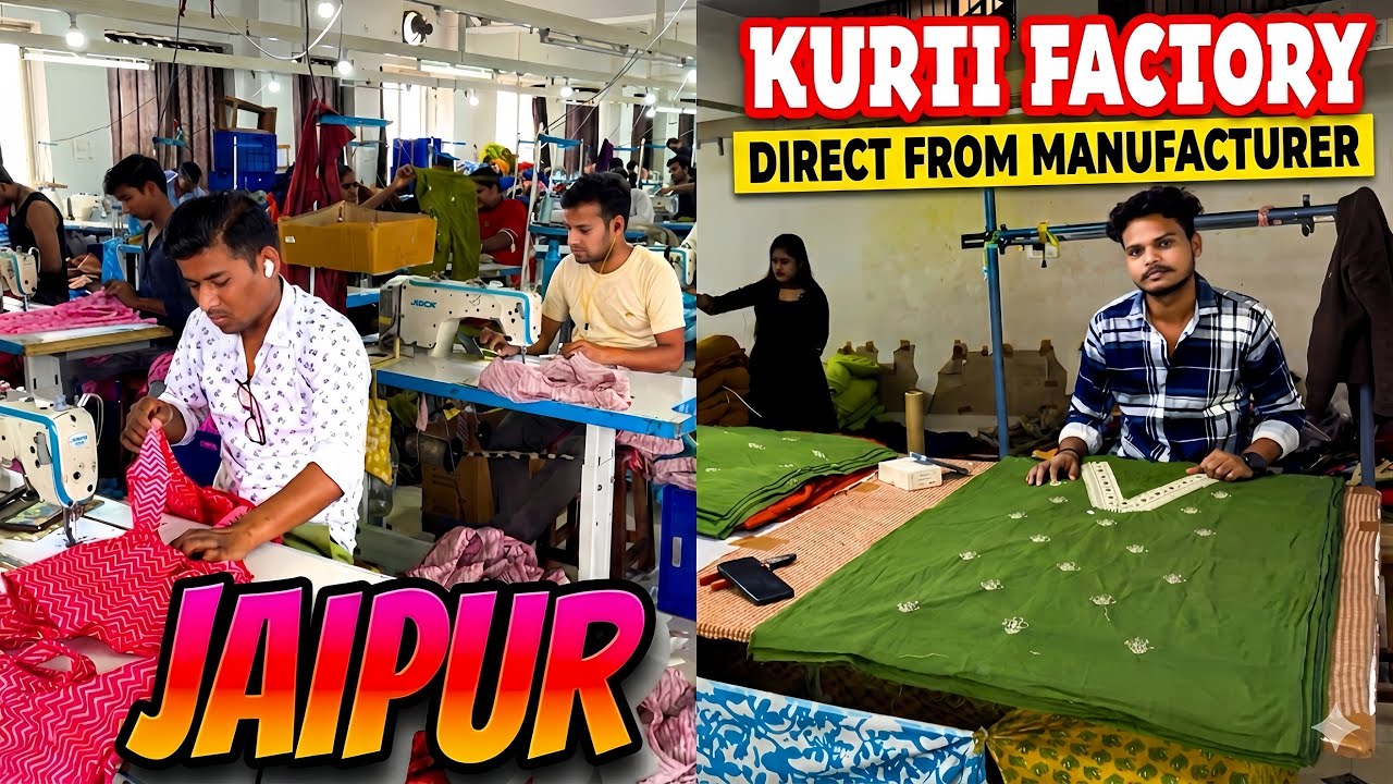 BEST QUALITY KURTI FACTORY IN SANGANER JAIPUR! FASHION POINT IN JAIPUR