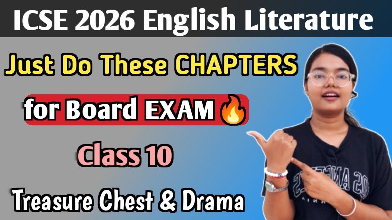 ICSE 2026 English Literature | Just Do These Chapters for Board EXAM| Treasure Chest & Julius Caesar