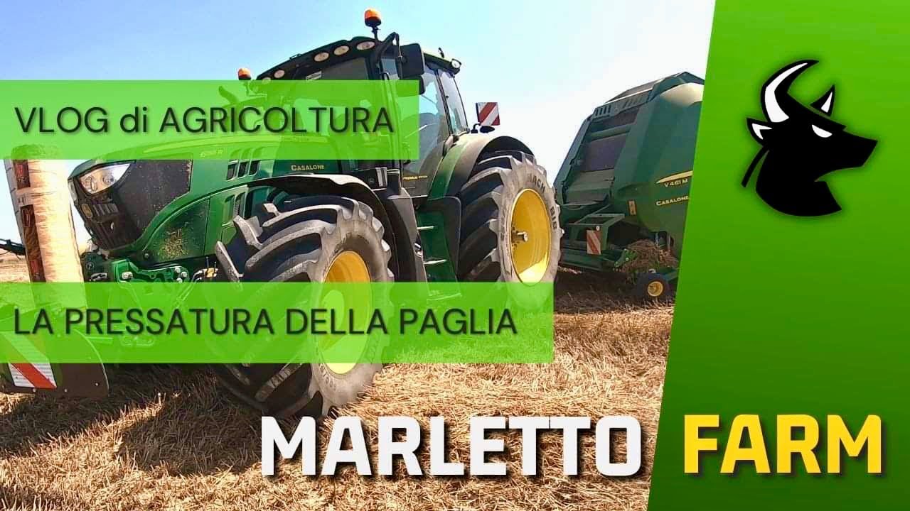 🇮🇹  **MARLETTO FARM** | La pressatura della paglia | Vlog di Agricoltura