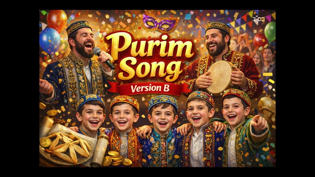 Purim, Purim - Version B | Весёлая Праздничная Песня | Purim Song 2026