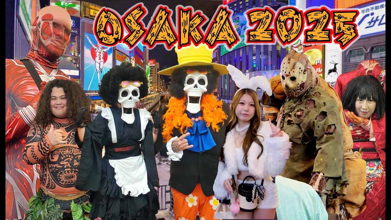 OSAKA JAPAN HALLOWEEN 2025| COSPLAY | DOTONBORI | CRAZY FUN | ONE PEICE |