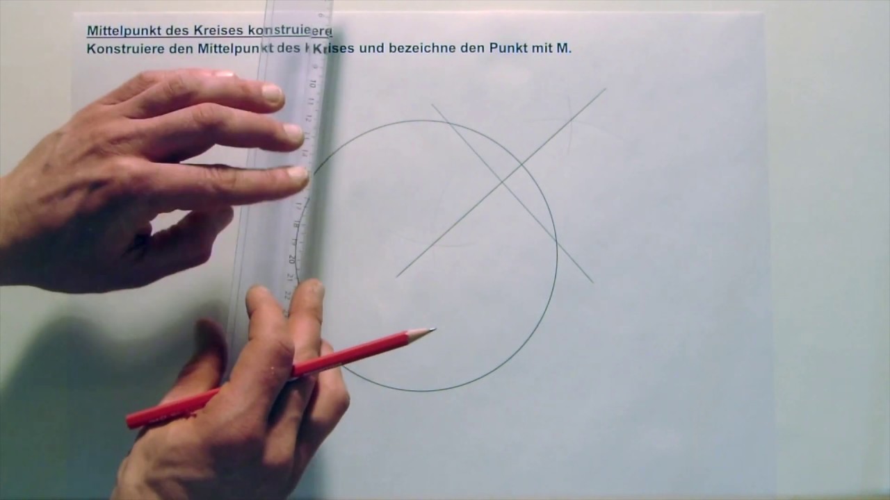 Tutorial: Mittelpunkt des Kreises konstruieren