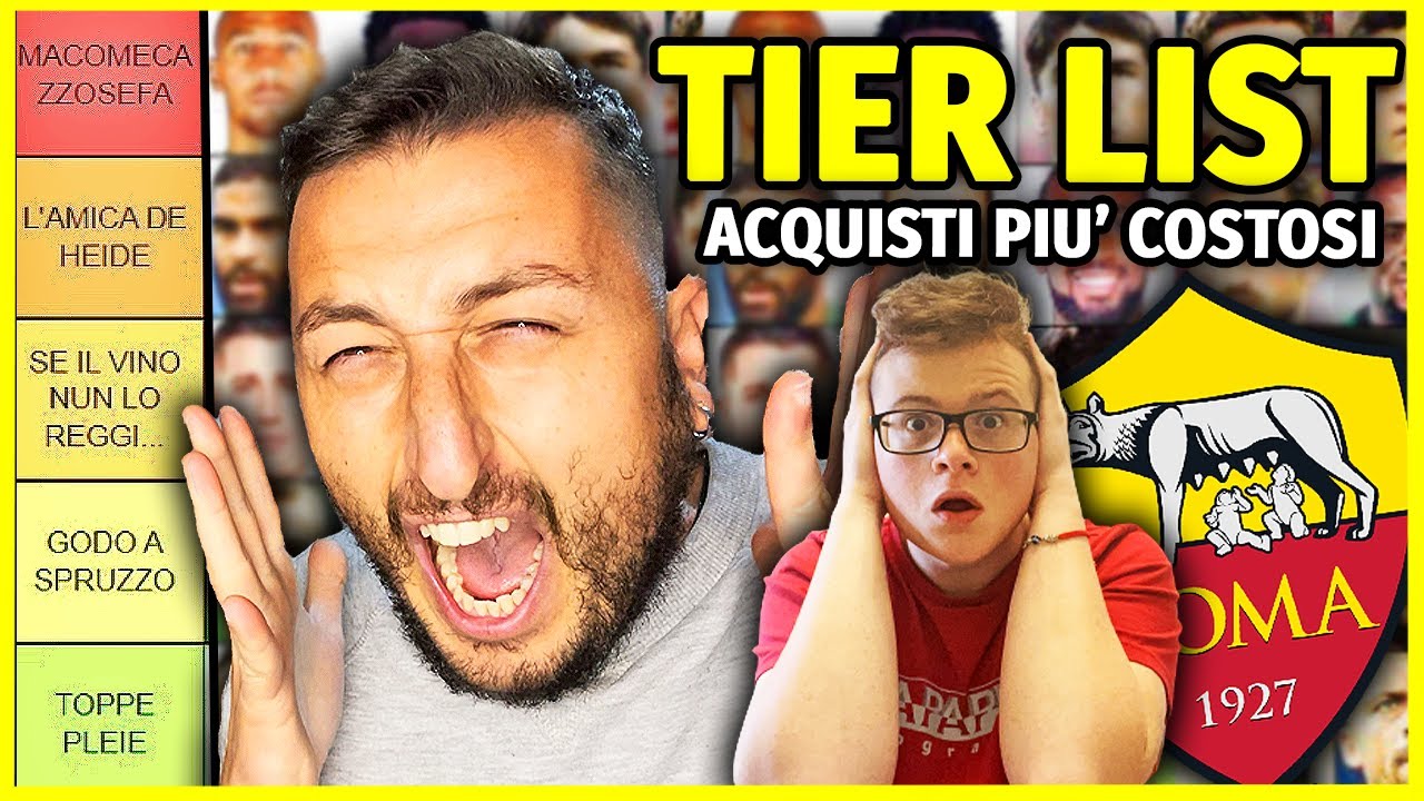 SICKWOLF VS GABBOMAN: TIER LIST CON I CALCIATORI PIU' PAGATI DELLA STORIA DELLA ROMA