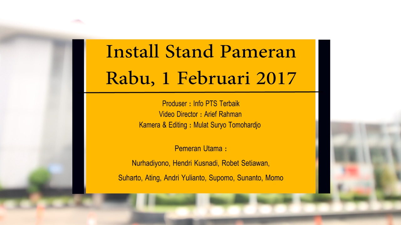 Program Perkuliahan Karyawan - Pameran Pendidikan Tinggi 2017 - Install Stand INFO PTS Terbaik