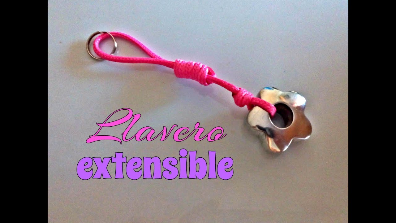 LLAVERO de CORDÓN EXTENSIBLE super fácil.