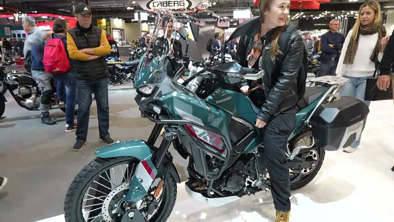KAWASAKI KLE 500 green color 2026 motorcycle