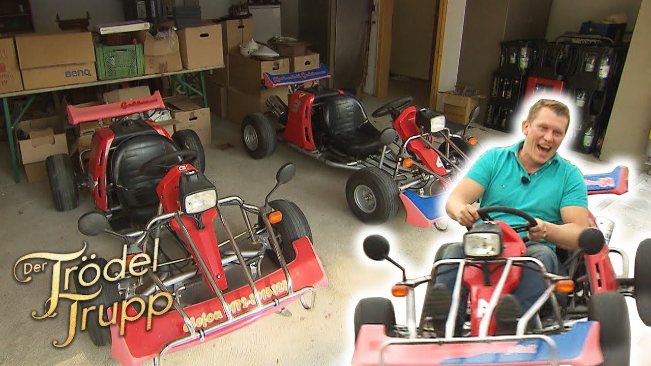 Wette um den Go Kart Preis: Otto f&auml;hrt ein Rennen um Rudis Go Karts | Der Tr&ouml;deltrupp | RTLZWEI Home