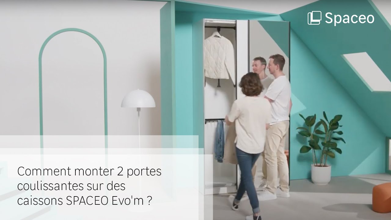 🔨 TUTO - Comment monter 2 portes coulissantes sur des caissons SPACEO Evo'm ?