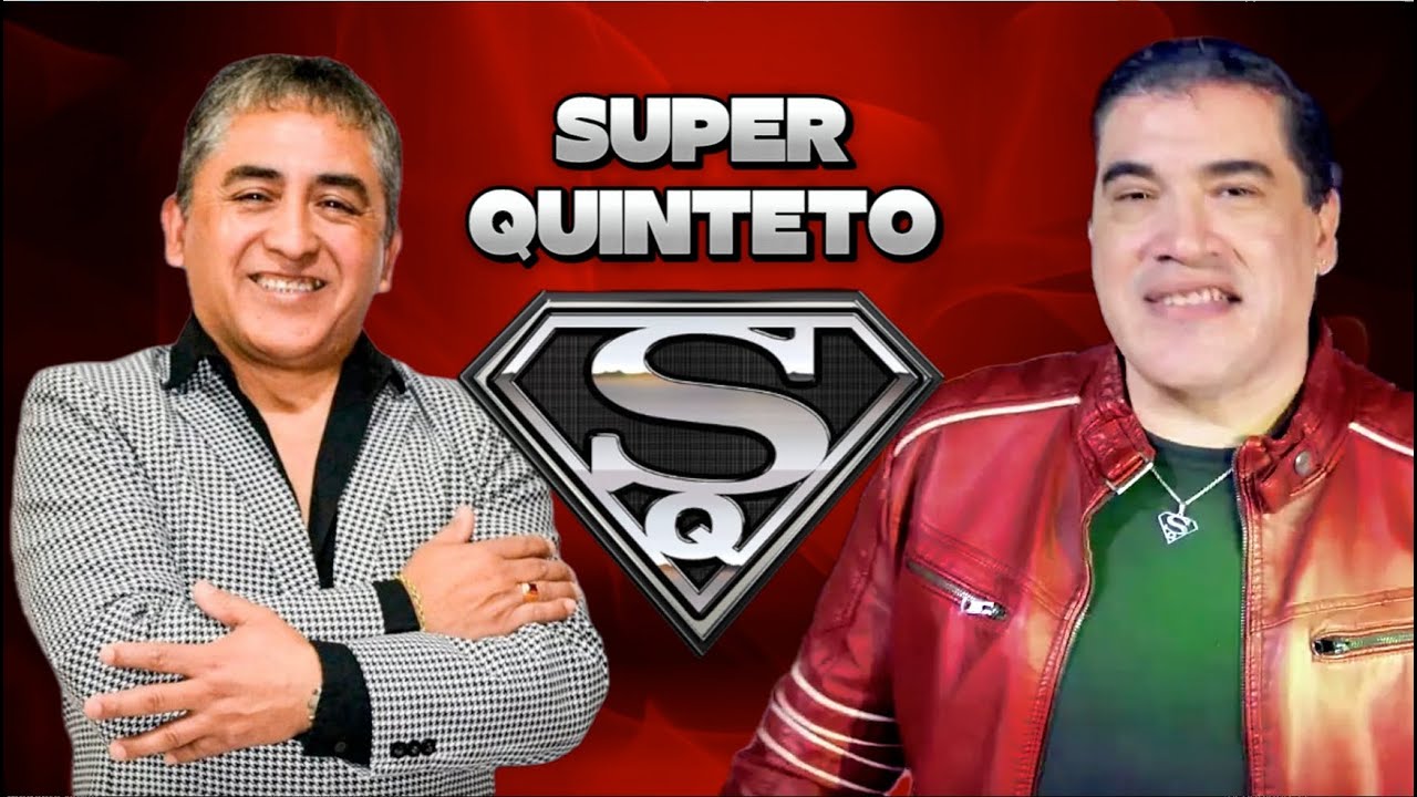 SUPER QUINTETO | Grandes Exitos Enganchados | Huguito Flores + Leo Lacroix | Video Lyric