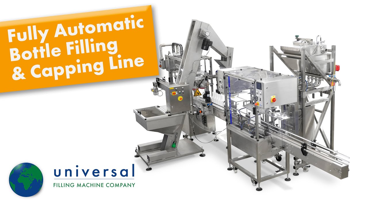 Automated Bottle Filling And Capping Line - Universal Filling Machine Co. Oct 2024