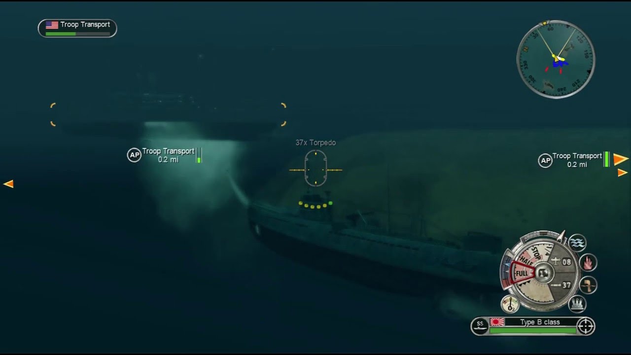 Japanese Subs = U-boats - Battlestations: Pacific (Escort)