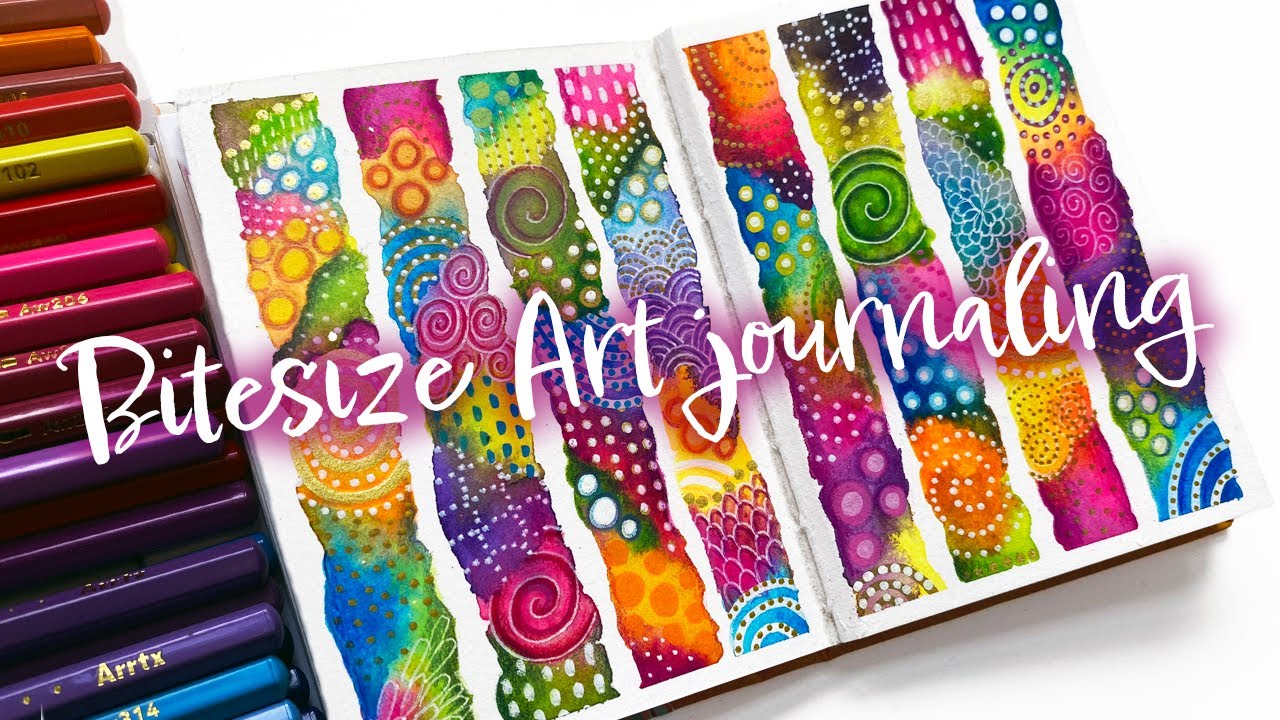 Bitesize Pilar Art journaling tutorial for beginners 💗✨