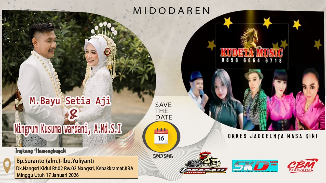 Live OM.KUDETA JADOEL  | SKD AUDIO |L ARASATI AUDIO | Nangsri Kidul,Kebakkramat , Jumat- 16 Jan 2026
