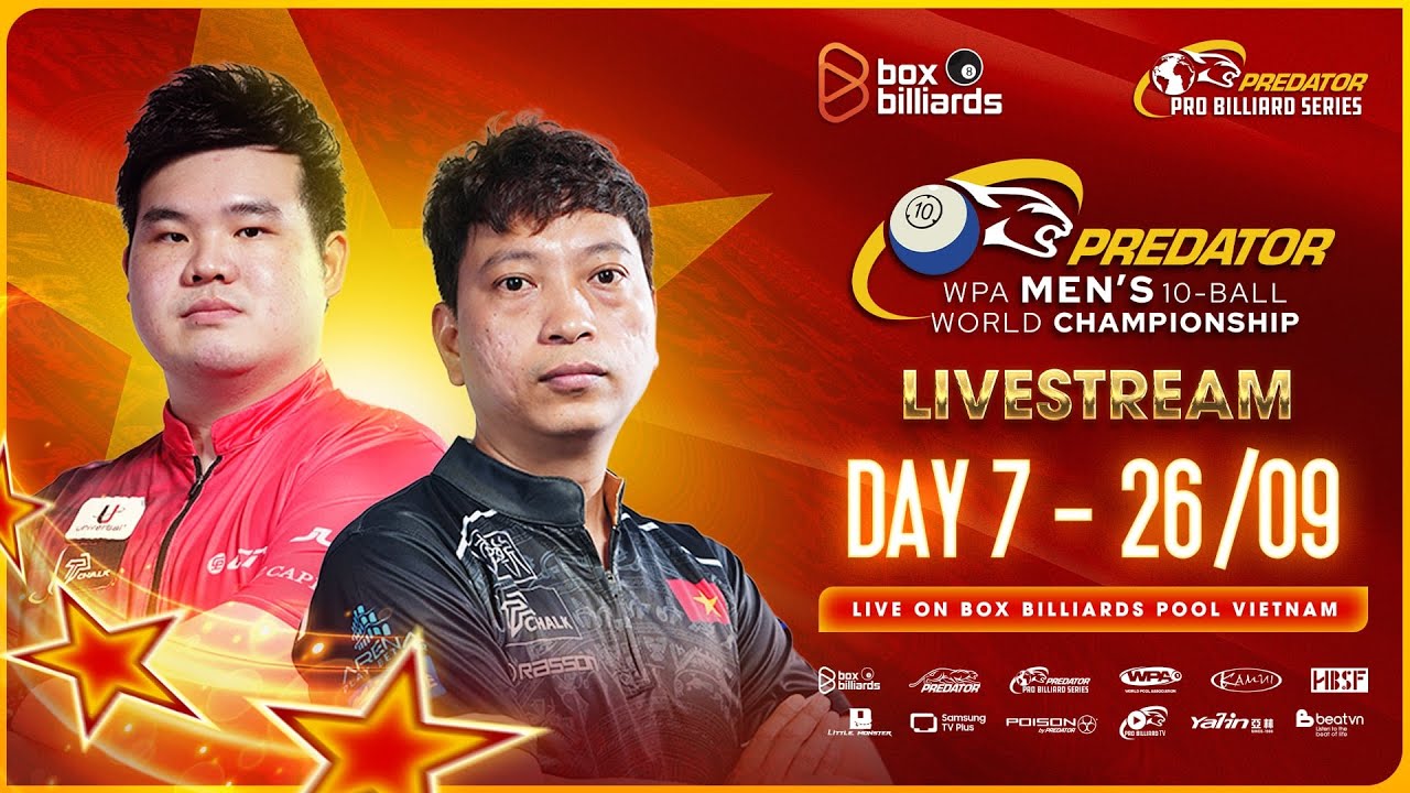 TV1 | Dương Quốc Ho&agrave;ng vs Aloysius Yapp | LAST 16| 2025 PREDATOR WPA MEN'S 10BALL WORLD CHAMPIONSHIP