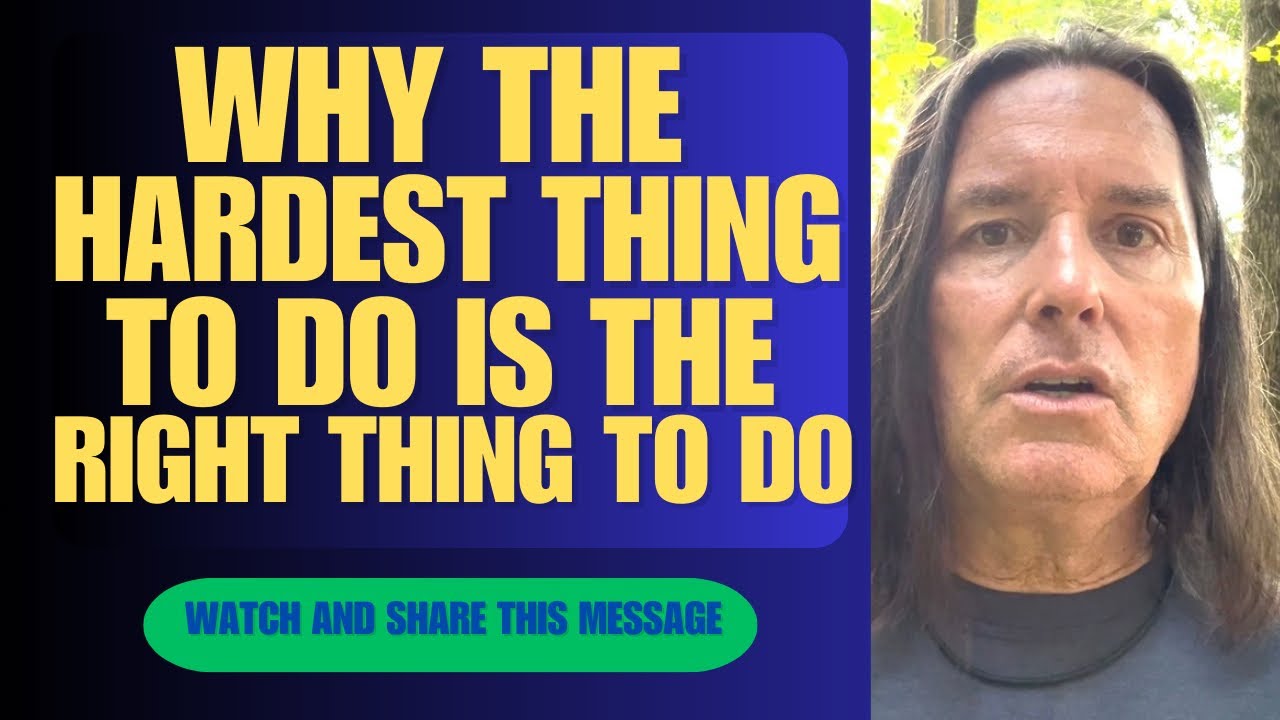 Why the HARDEST THING to do is the RIGHT THING to do (ALWAYS)