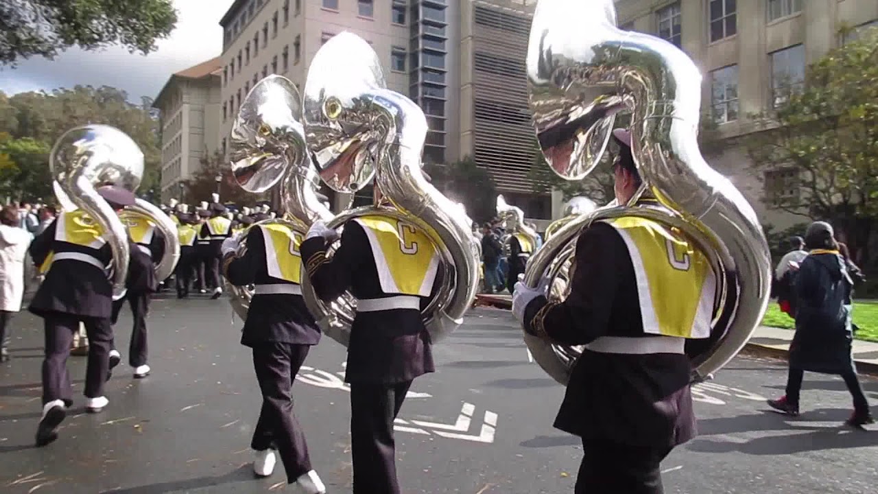 Cal Band march to Memorial Stadium vs. Stanford 2018 Berkeley California