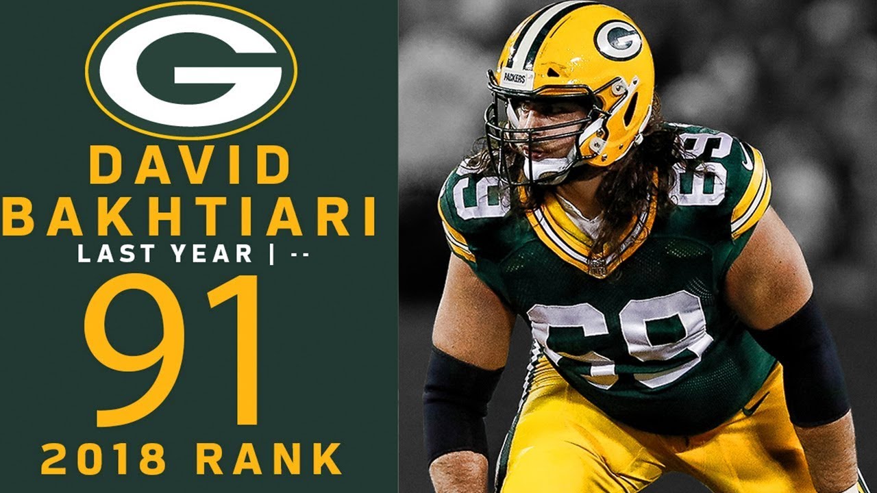 #91: David Bakhtiari (OT, Packers) | Top 100 Players of 2018 | NFL