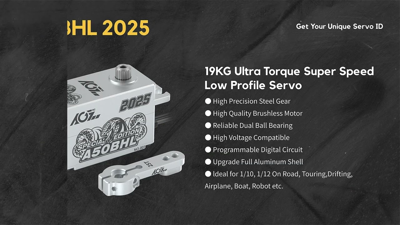 AGFRC 2025 Snake Year Anniversary Special Edition RC Servo Models Revealed