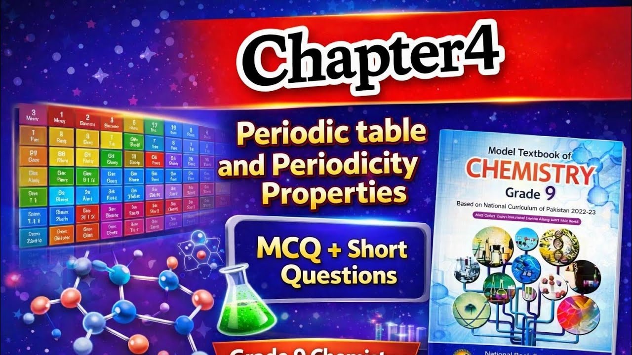Class 9 Chemistry Chapter 4 Periodic Table & Periodicity of Properties | FBISE Important Questions