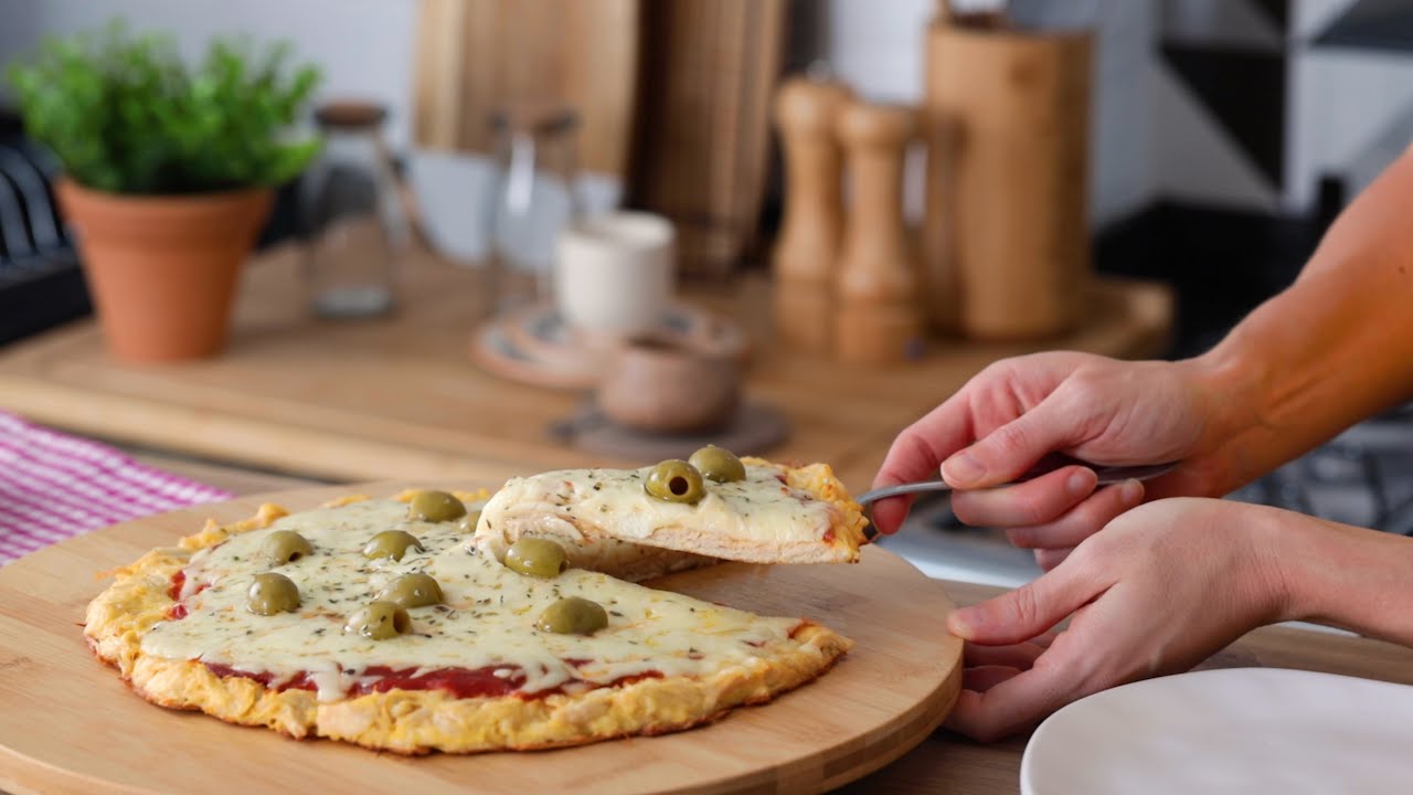 Cómo hacer PIZZA DE MOZZARELLA 🍕 keto, sin harina!
