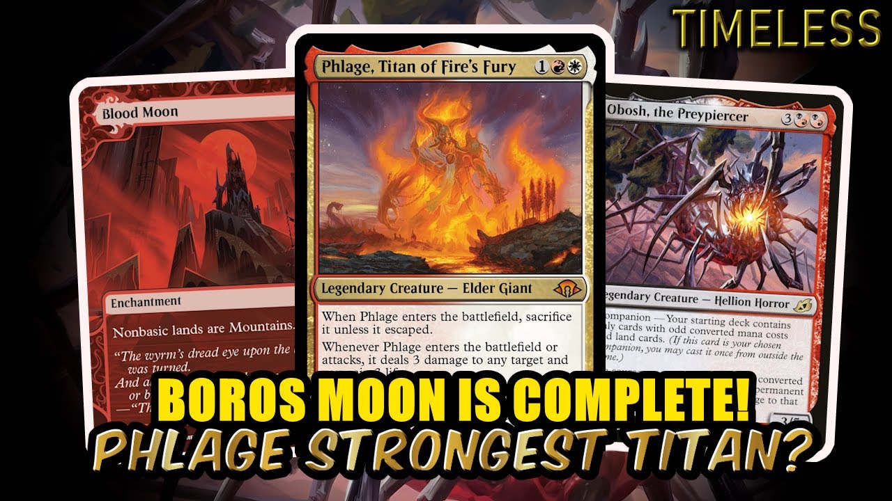 Boros Moon Is Now Crazy Good With Phlage, the New Titan! | Timeless BO3 ranked | MTG Arena