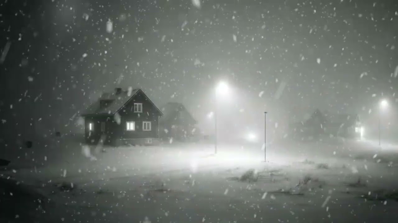 Fall Asleep to Snow Storm Sounds for Sleeping, Stress Reduce |  3 Hours of Blizzard Sounds ASMR