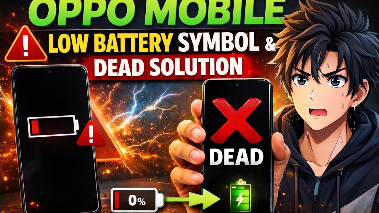 How to Fix Oppo Mobile Low Battery Symbol & Dead Issue
