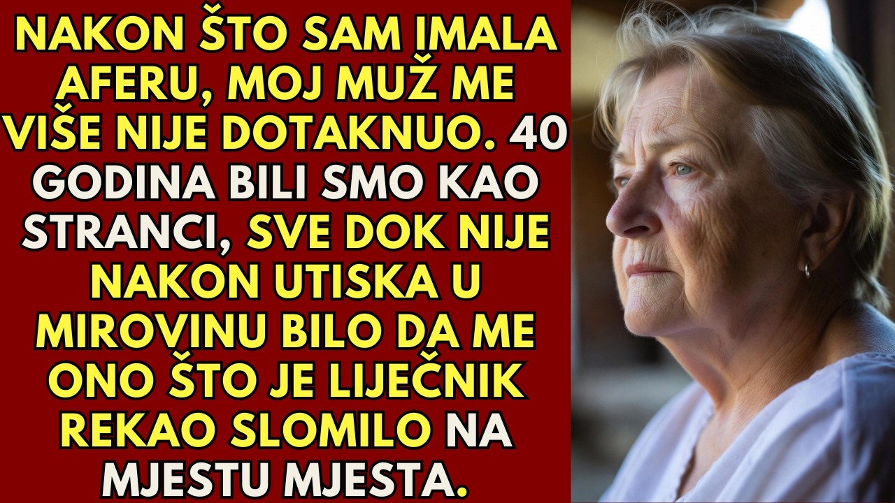 Imala sam aferu. Moj muž me uhvatio, ali umjesto da se naljuti, nije me dirao 40 godina.