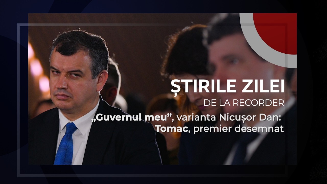4 IUNIE 2026. &bdquo;Guvernul meu&rdquo;, varianta Nicușor Dan: Tomac, premier desemnat