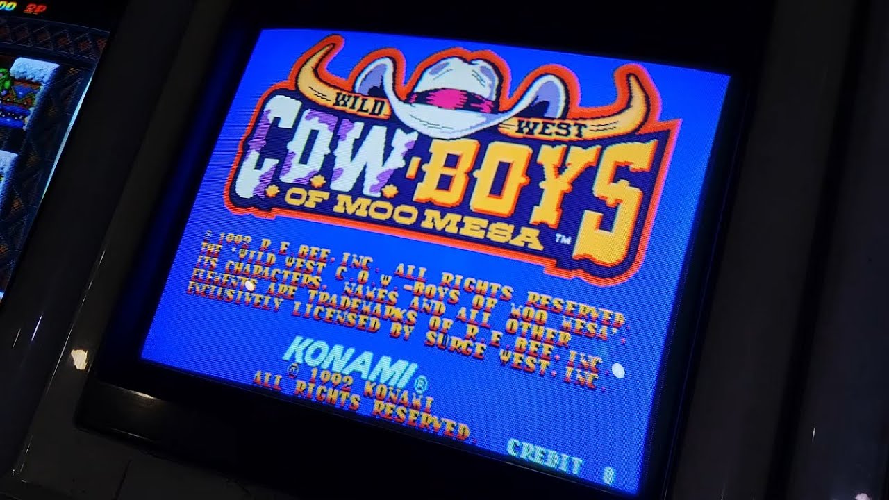 [Arcade Play Sample] 1992 Wild West C.O.W.-Boys of Moo Mesa (W. PCB) / 와일드 웨스트 카우보이즈 오브 무 메사 (실제 기판)