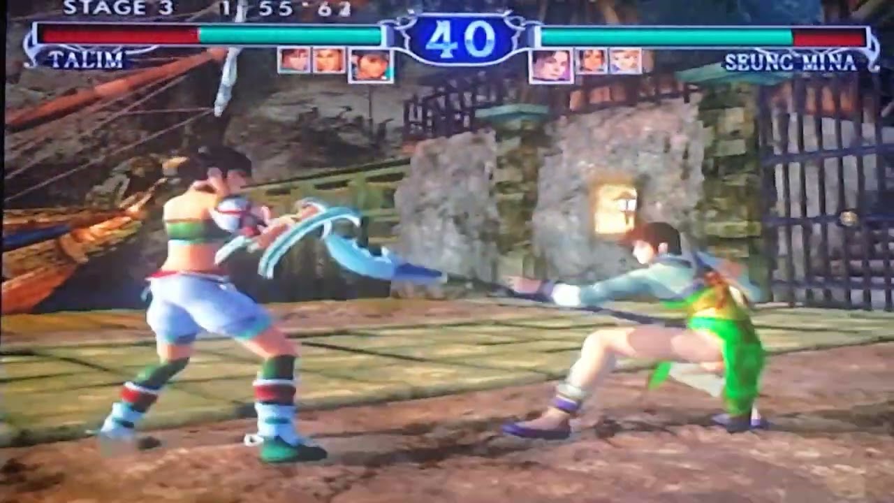 Soul Calibur 2 Extra Team Battle Mode Talim Yunsung Seung Mina GameCube