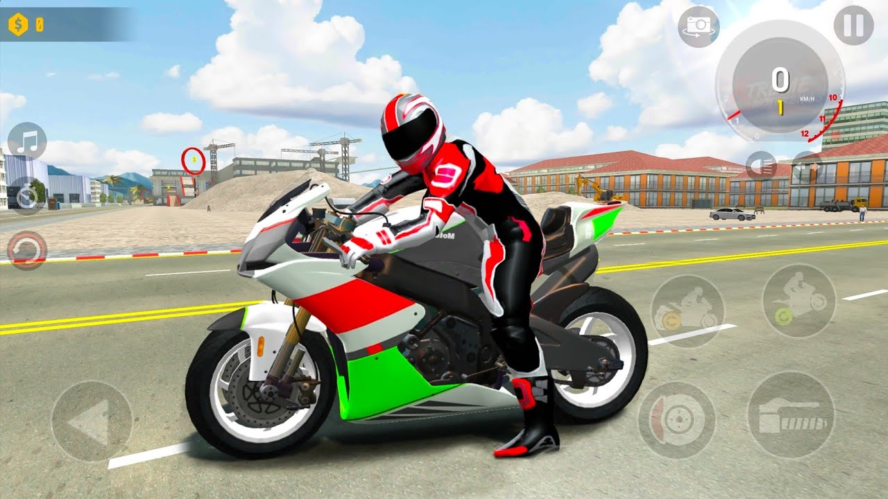 Xtreme Sports Motorbike Highway One-Wheeling Police Car Escaping Stunt Driving - Android Gameplay.