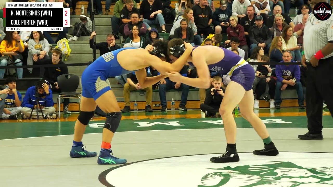Cole Porten of Wauconda [G] v. Nicholas Montesinos of Wheeling [R] (150)