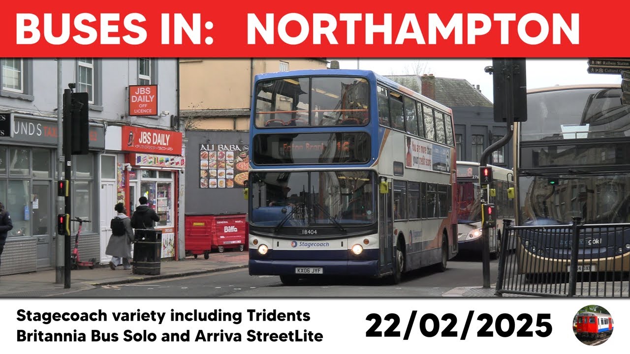Buses in Northampton 22/02/2025