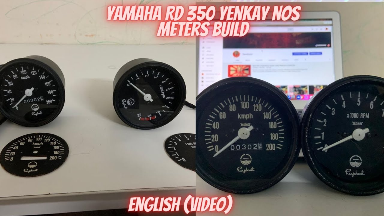 Yamaha RD 350 NOS meter build (English Video)