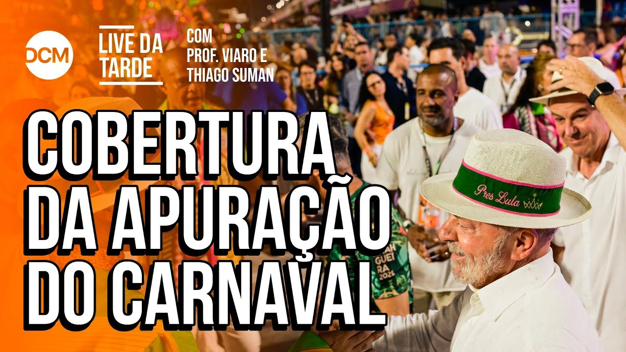 COBERTURA ESPECIAL: DCM transmite apuração das campeãs do Carnaval do RJ