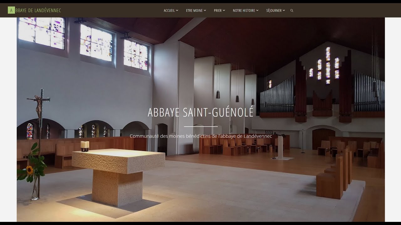 Abbaye Saint-Guénolé de Landévennec : conversation avec le Père abbé.
