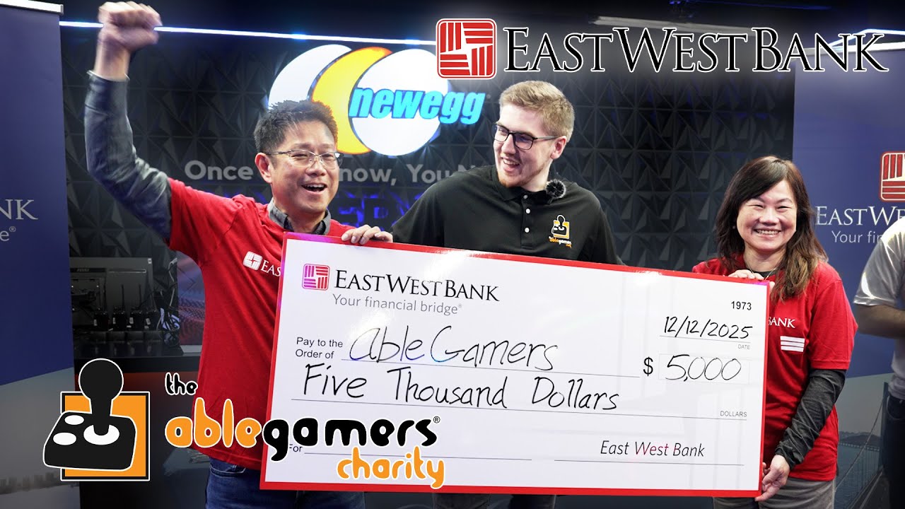 Вклад в благотворительность: собрано более 9000 долларов для AbleGamers.