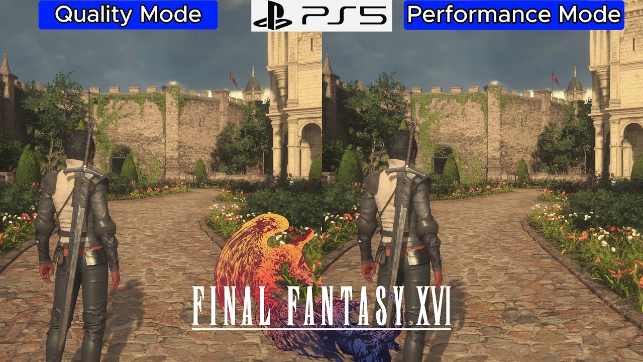 Final Fantasy XVI PS5 - Graphics Comparison - Quality Mode VS Performance Mode - Framerate - 4K